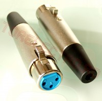 XLR 3 Pini Cannon Mama Argintiu XLR0004 - Set 20 bucati