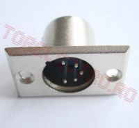 Priza XLR 5 Pini Tata de Panou XLR5WC pentru Lumini pe DMX si Troliu