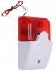 Sirena  12V Piezoelectrica 108dB Rosie cu Flash Luminos SYRP103