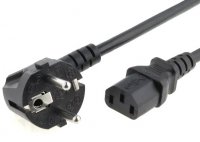 Cablu Stecker Tata 90* - IEC 10A Mama pentru PC  1.2m LE-720
