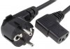 Cablu Stecker Tata CEE7/7 - IEC C13 Mama 10A 5m SN3115 cu ambele mufe la 90*