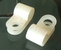 Pafta  6.2mm Alba Poliamida pentru Cablu CC30W - Set 50 bucati