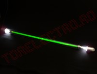 Neon Auto cu Stroboscop Verde 12'' 12V