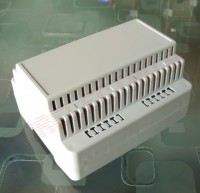 Cutie Sina DIN  6 Module BOX256 - 91x105x60mm pentru Montaje Electronice PLC Panou Comanda si Control Automatizare