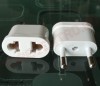 Adaptor Alb pentru stecker din SUA la norma Euro fara impamantare SUA126WH