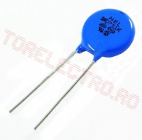 Varistor 460Vca 17mm S14K460 folosit la protectia surselor si utilajelor electrice alimentate la 380Vca
