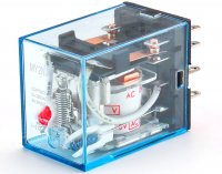 Releu 230V MY2NJ220AC  10A-230Vac DPDT 8Pini pentru Soclu cu LED control