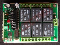 Kit Modul 6 Relee cu Radiocomanda 433MHz 12V Programabile