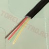 Cabluri Telefonice > Cablu Telefonic Plat 4 Fire Litate Negru - Rola 100m TEL0503