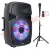 Boxa Activa Party-15Pack/EP iluminat LED cu stand si microfon BT/USB/SD/FM  