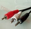 Cablu Jack 3.5 Tata Stereo - 2x RCA Tata  2.5m Le-458/2.5