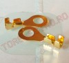 Papuc Rotund Auriu Neizolat cu Gaura M5 pentru fir 0.5-2.5mmp - ST-M5 Gold - set 100buc