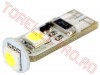 Bec Auto 12V cu LED SMDx3 Alb T10 Canbus CAN104/GB