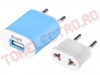 Alimentator 5V 1000mA  cu Iesire USB CH0591 - Albastru