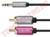 Cablu Jack 3.5 Tata Stereo - 2x RCA Tata  3m KM0311