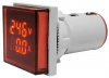 Ampermetru-Voltmetru de Panou 100A 60-500Vca LED ROSU cu Transformator de Curent VA78132SQ