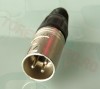 XLR 3 Pini Cannon Tata Argintiu - Negru Neutrik NTRNC3MX