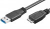 Cablu USB 3.0 A Tata - Micro B Tata 1.0m pentru HDD SSD Portabil USB3.0/1.0