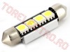 Bec Auto 24V cu 4 LED SMD Alb Canbus CAN203/GB