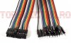 Cabluri pentru Placa de Testare Breadboard Mama-Tata 20cm BDB0330/TC - Set 40 bucati