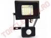 Reflector LED 230V 10W Alb Rece cu Senzor de Miscare REFL5725
