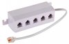 Adaptor RJ11 Tata la 5x RJ11 Mama cu cablu 20cm TEL0018/5