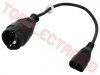 Cablu Adaptor cu 1 Priza Mama - IEC C14 Tata pentru UPS 0.3m PCUAP11