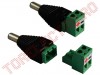 Conector CC 2.1 - 5.5 Tata cu suruburi si soclu CC0634