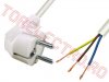 Cablu Alimentare Stecker 90* Tata pentru Electrocasnice 2m Alb N7/SAL