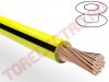 Cablu Electric Auto Litat 0.50mmp Galben-Negru - Cupru Pur FLRYB050YLBK/TM - la rola 100m