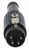 Mufa Tata DIN 4 pini Metal 216* pe Cablu DNC5910400 Negre cu Clips Blocare pentru Microfon Autocar