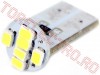 Bec Auto 12V cu LED SMDx6 Alb T10 CLD011/GB