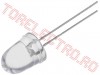 LED Alb Rece 10mm Transparent LL1004W - set 10 bucati