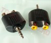 Adaptor Jack 3.5mm Tata Stereo la 2x RCA Mama AC-010