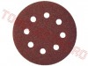 Discuri slefuire si polizare > Disc Abraziv din Hartie cu Orificii 125mm Gr.  80 RZ451175 - set 3 bucati