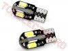 Bec Auto 12V cu LED SMDx8 Alb Canbus T10 CAN113/GB