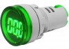 Voltmetru de Panou Curent Alternativ 500Vac LED VERDE VAC78109GR