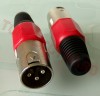 XLR 3 Pini Cannon Tata Rosu XLR0054B