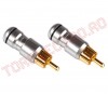 RCA > Mufa RCA Tata Metalica Argintie CC0063 - set 2 buc