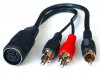 Cablu DIN6 Mama la 3x RCA Tata Audio-Video Le-515
