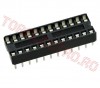 Socluri circuit integrat > Soclu DIL 24 Pini pas 2,54mm SKT24W - Ingust