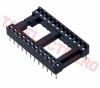 Socluri circuit integrat > Soclu DIL 24 Pini pas 2,54mm SKT24