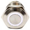 Buton fara Retinere Antivandal D16 V1610R12W cu LED Alb la 12V