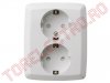 Priza Dubla pentru Interior 16A/ 250V cu protectie pentru copii 0374H/SAL