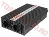 Invertor auto din 12V la 220V 1000W cu 2 Iesiri Kemot INV3169