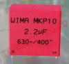 Condensator  2.2uF - 630V MKP polipropilena RM37.5mm Motor Centrala