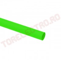 Tub Termocontractabil   2.4mm contractie 2:1 Verde 1m