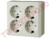 Priza Cuadrupla pentru Interior 16A/ 250V cu protectie copii 0313H/SAL 0329H/SAL