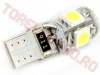 Bec Auto 24V cu LED SMDx4 Alb T10 Canbus CAN202/GB