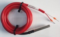 Sonda de temperatura PT100 6x50mm cablu 1.5m Silicon + Fibra de sticla  2 Terminale PP506200